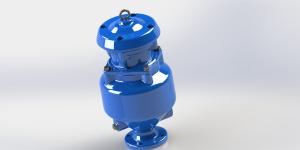Wholesale DN50-DN200 Ductile Iron Sewage Air Release Valve With Flange / Thread Connection Type from china suppliers