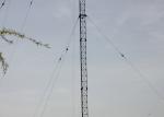 GSM Guyed Line Telecommunication Tower , ASTM A572 Grade 50 Lattice Steel Towers