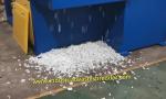Blow molding scraps single shaft shredder machine 55KW, hdpe hollow plastic