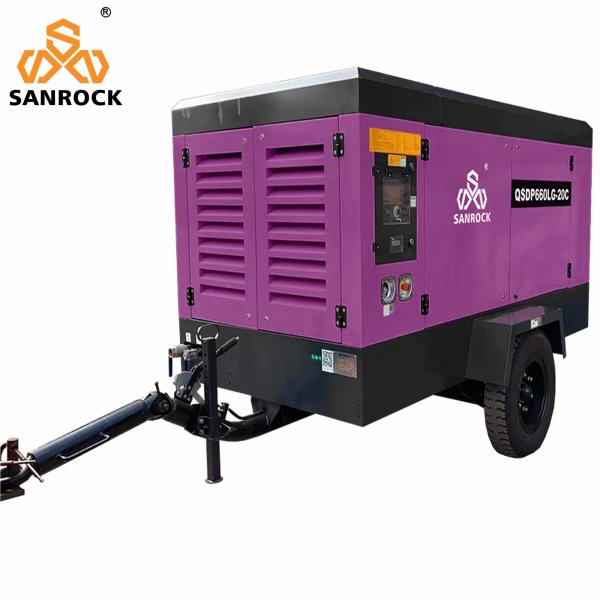 Stage Ⅲ Emission Standard Screw Air Compressor Equipment For Mining At 20bar