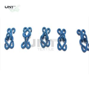 Wholesale Colorful Garments Accessories Brass Hook Eyes With Nylon Fabric Covered For Underwear Bra from china suppliers
