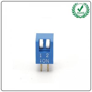 China DP Series SMT DIP Switch , Spst 2.54mm 2 Positon Piano DIP Switch on sale