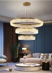 Led Gold Chandelier For Living Room Modern Creative Design Light Fixture Round