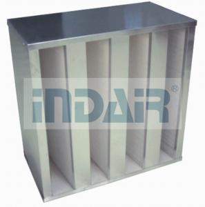 Wholesale Plastic V Cell Terminal HEPA Filter , Low Pressure Drop V Bank HEPA Filter from china suppliers