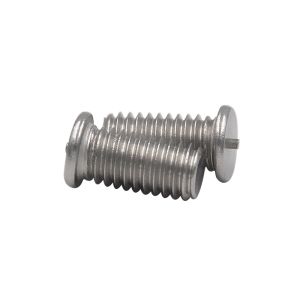One point weld machine screws