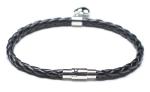 Leather Bracelet, Stainless Steel Clasp, 8 Inches