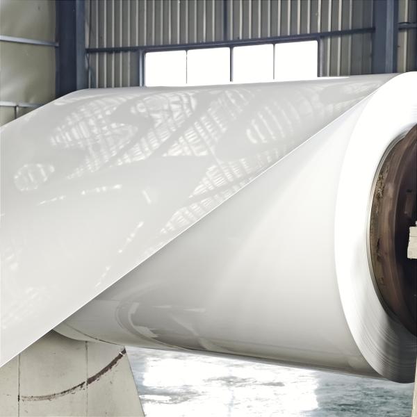 Alloy 3105 White Color 0.65mm Thick 300mm Wide PE Pre Painted Aluminum Coil For