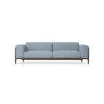 Beautiful 3 Seater Modern Sofa Set Removable Cushions With Wooden Base
