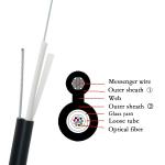 GJYXC8H Outdoor Fiber Optic Cable 8 FRP Strength G.652D LSZH 12 Core Single Mode
