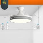 Nordic Invisible Fan Light Restaurant Living Room Home Bedroom Ceiling Fan