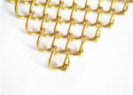 1.5mm Metal Coil Drapery Curtain SS 304 Hanging Mesh Fireplace Screens 5x5mm