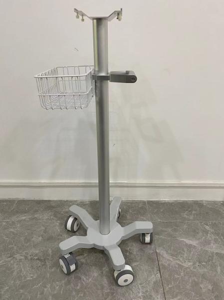 Veterinary Aviation Aluminum Matieral Patient Monitor Trolley With 3 Inch Silent
