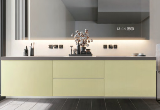Bright Yellow Marble Slab Polished Granite Floor Tiles Slab Stone Countertops Modular Granite Tiles