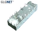 Single Port SFP Port Connector Press Fit Mounting 10G Ethernet Copper Alloy Cage