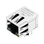 WE 7499210211 Compatible LINK-PP LPJ0104GENL 10/100 Base-T Tab Down Green/Yellow