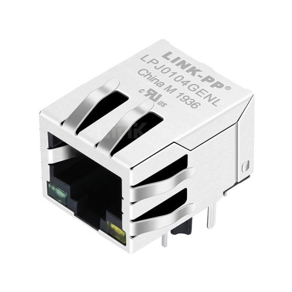 WE 7499210211 Compatible LINK-PP LPJ0104GENL 10/100 Base-T Tab Down Green/Yellow