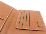 7.5x13.5cm Leather Passport Holder Cover , EN17 Blind Debossing Mens Leather