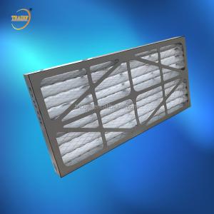 Wholesale M5 Moisture Resistance Cardboard Pleated Panel AHU Pre Air Filter 80% RH from china suppliers