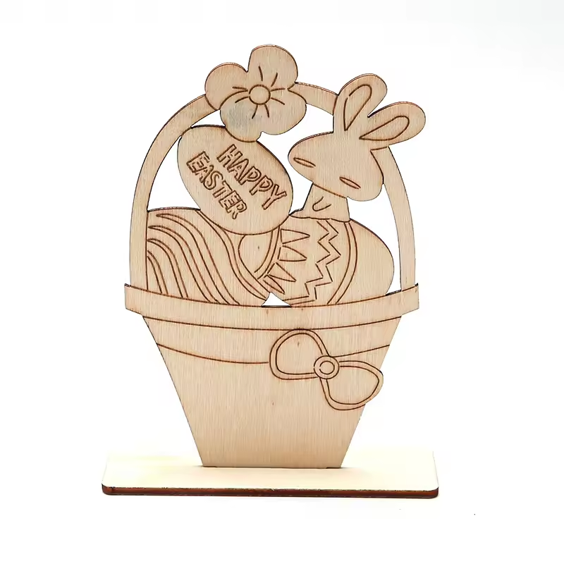 Wooden Easter Bunny tabletop bunny cutout home decorations DIY party decorations