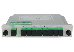 Wholesale SC APC 1x8 Plc Fiber Optic Splitter Box , optical fiber Cassette LPC Splitter from china suppliers