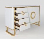 Luxury Hotel Bedside Tables with Drawer , Commercial Modern TV Cabinet