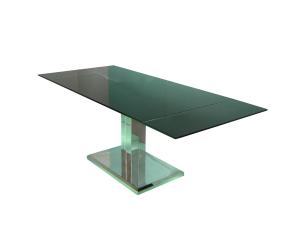 Wholesale 2m Modern Black Extendable Dining Table DT-0904 With Stainless Steel Frame from china suppliers