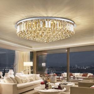 Wholesale Luxury Indoor Living Room Led Crystal Ceiling Light E14 Light Souece from china suppliers