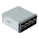 3-2180324-0 zSFP+ Receptacle with Cage Ganged (2x4) Connector 32 Gb/s Elastomeri