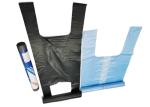 22 Inches Recyclable Reusable Bags Plastic Vest Carrier Bags Bottom Heat Seal