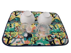 Wholesale Multiusage Polyester Dish Drying Mat Rack Pad Microfiber Kitchen Counter Mat from china suppliers