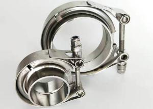 Wholesale Stainless Heavy Duty Pipe Clamps Exhaust Type V Band Clamp Flat Flange from china suppliers