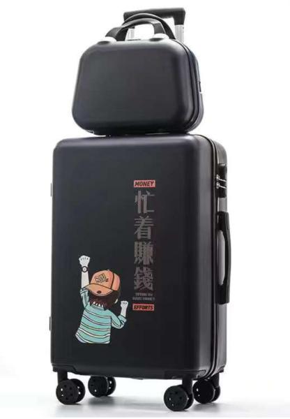 Custom Made Hotel Luggage Trolley Handle Travel Bags Car Luggage And UV Printing