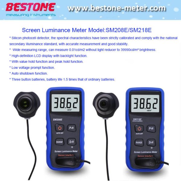 Quality Screen Brightness Meter Handheld Luminance Tester Sm208e Sm218e for sale