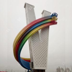 Wholesale V Shape Modern Stainless Steel Sculpture With LED Decoration from china suppliers