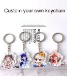 Transparent Acrylic Keychain Durable and Clearly Printed Ideal Gift with Metal