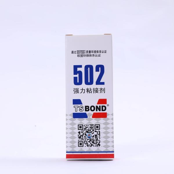 Instant Adhesion Solutions Clear 502 Super Glue ISO SGS ROHS MSDS Certified