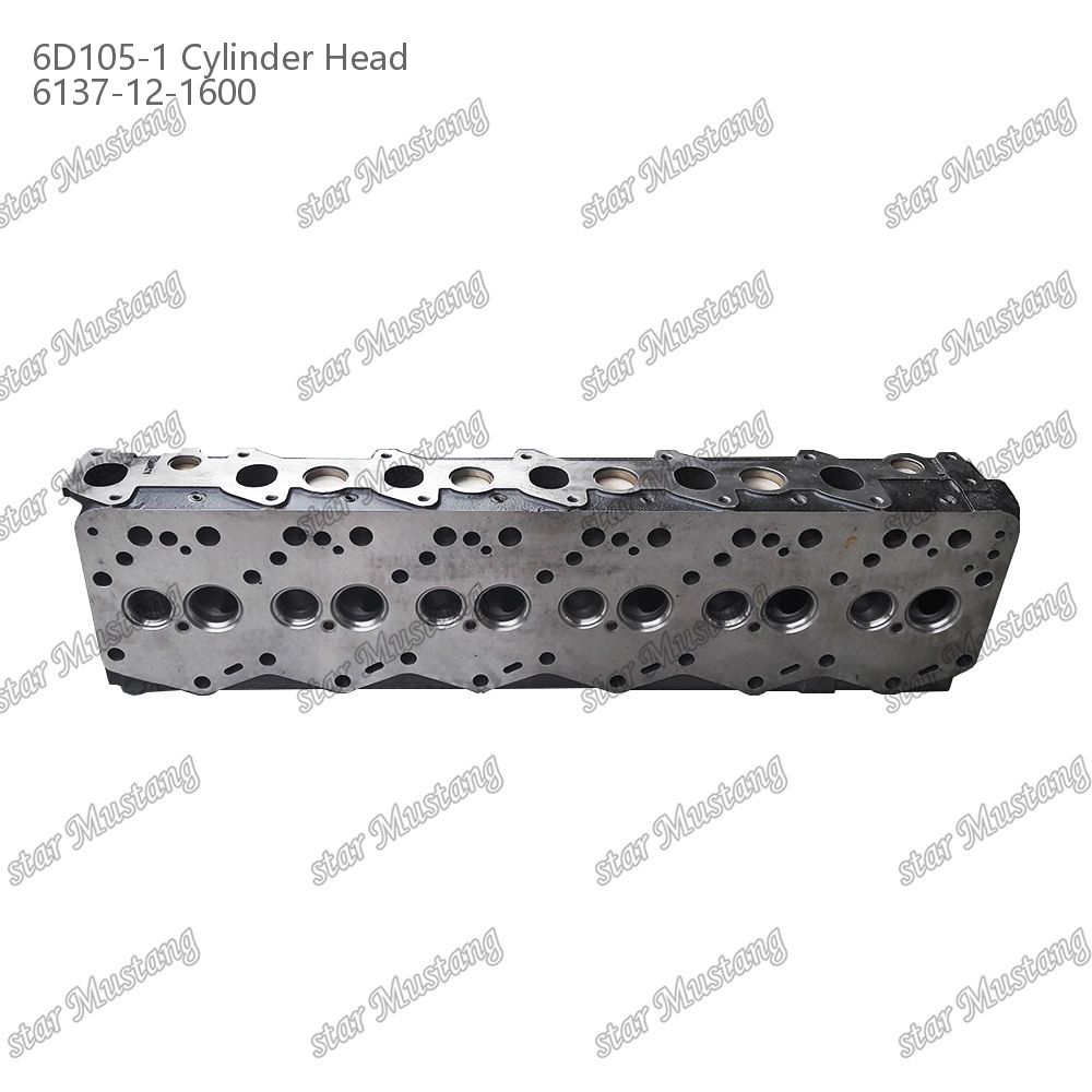 Cylinder head 6D105-1 6137-12-1600 For Kumatsu Engine Spare Parts