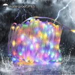 Remote Control LED Solar Leather Cord Light Outdoor Holiday Decoration Light