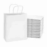Custom Gift Kraft Paper Shopping Bag With Handle And Logo 10x5x13 16x6x12