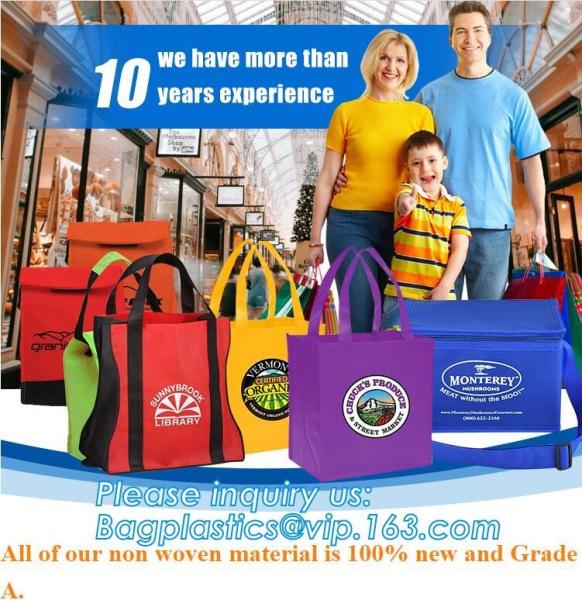 Factory price high quality fashion customize handle laminated non woven bag, pe