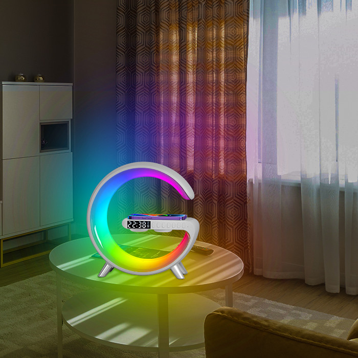 Portable G Speaker Lamp - High Sound Quality with Voice Control for Bedroom