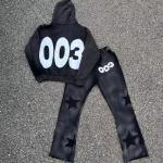 1000 Quantity 100% Cotton Acid Wash Distressed Embroidered Patch Applique Hoodie