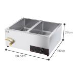 Commercial Electric Buffet Hot Soup Food Warmer Silver Capacity Optional