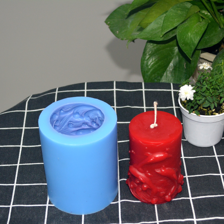 Dolphin Shape Silicone Candle Mold Sustainable 3D Candle Molds