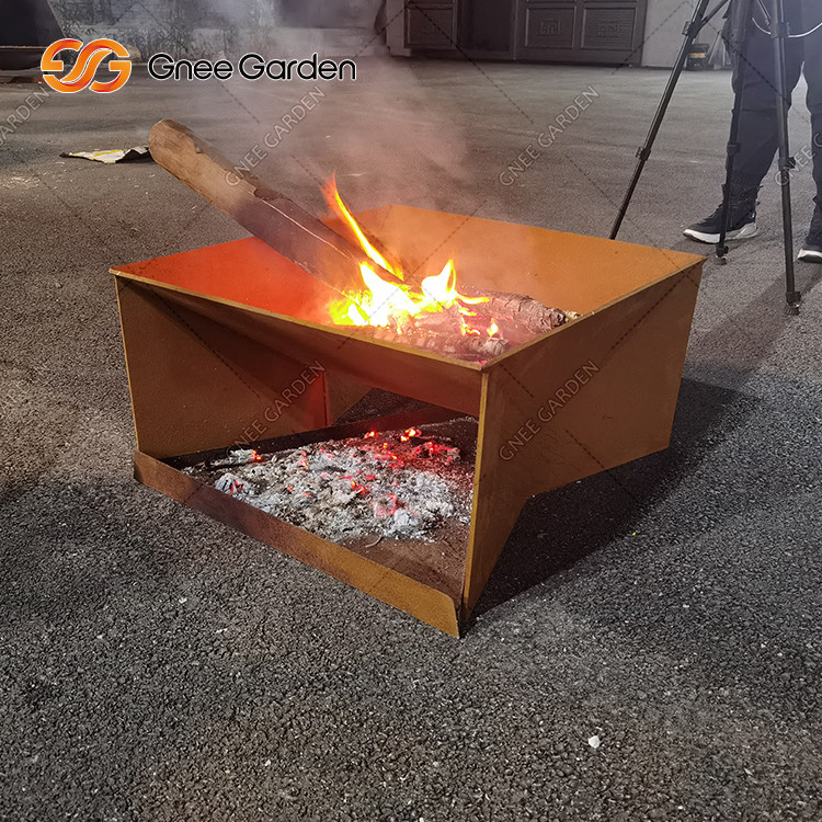Corten Steel Fire Pit Custom Round Outdoor Personal Large Garden Furniture