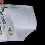 Custom Size Small Large White Kraft Paper Bags for Takeaway Delivery Gravure