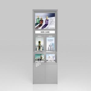 Wholesale Retail Store Stand Grey Wooden Display Cabinet With Led Lights For Retail Store Fixtures from china suppliers