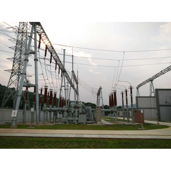 Hot DIP Galvanized Q235B Q355B Electric Substation Steel Structure for Power Line Transmission