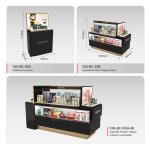 Customized White Wooden Spray-Painted Cosmetic Cash Counter for Cosmetic Shop