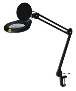Wholesale ESD safer led magnifying lamp 3 diopter with dust cover magnifier 127mm 5inch lens from china suppliers